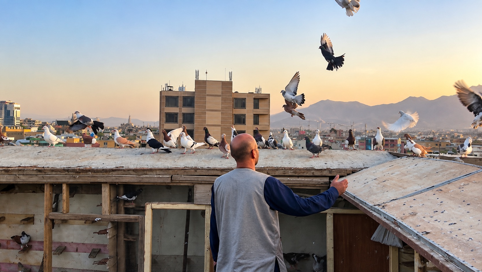 Symphony of the Skies: The Rooftop World of Kaftar Bazi