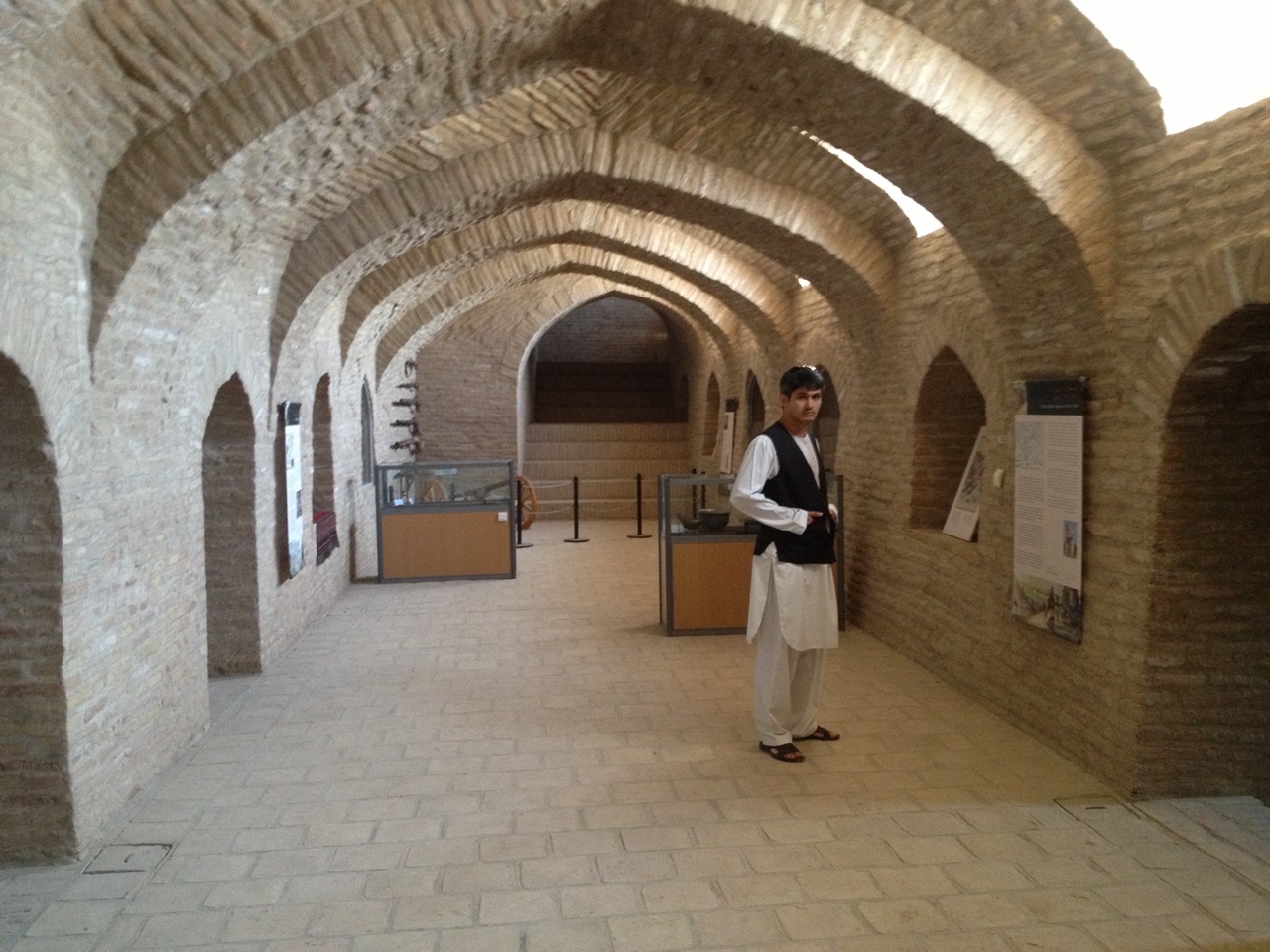 Historic brick-vaulted heritage interior in Afghanistan