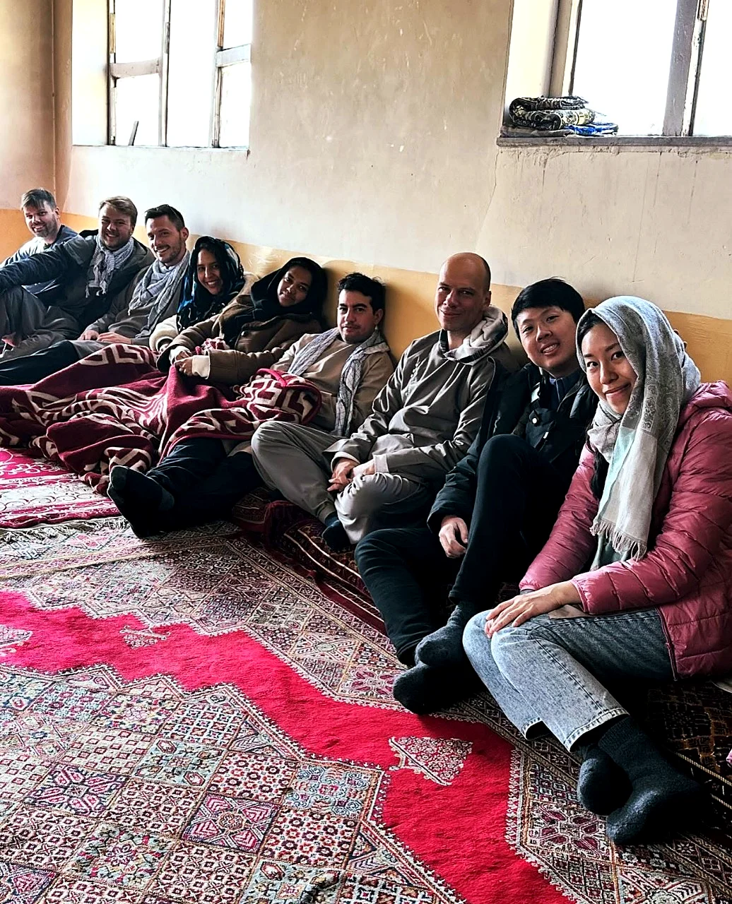 Afghan hospitality in a Bamyan tea house